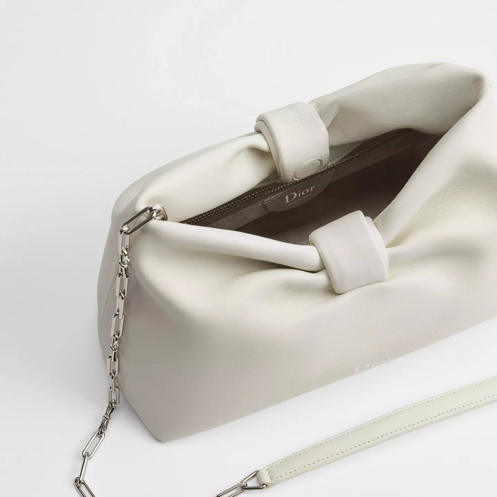 Small Dior Bow Bag Latte Lambskin