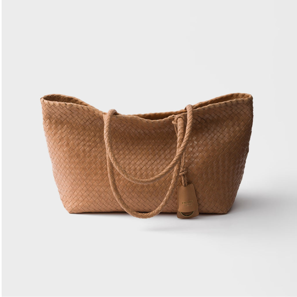 Large leather tote bag