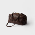 Prada Carry large antiqued leather top-handle bag