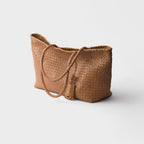 Large leather tote bag