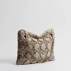Medium Dior Crunchy Bag. Sand-Colored Puffy Macrocannage Calfskin