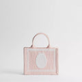 Mini Soupir Pink Dior Oblique Embroidery with White Lace and Dior Médaillon