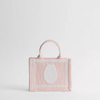 Mini Soupir Pink Dior Oblique Embroidery with White Lace and Dior Médaillon