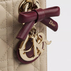 Dior Or Mini Lady Dior Bag with Chain