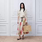 Medium Natural Cannage Raffia-Effect Embroidery