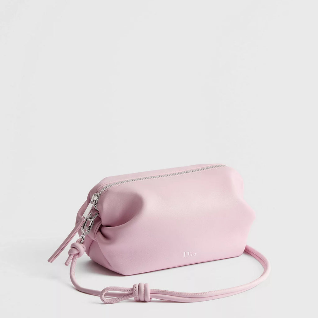 Dior Bow Pouch Rose Songe Supple Lambskin