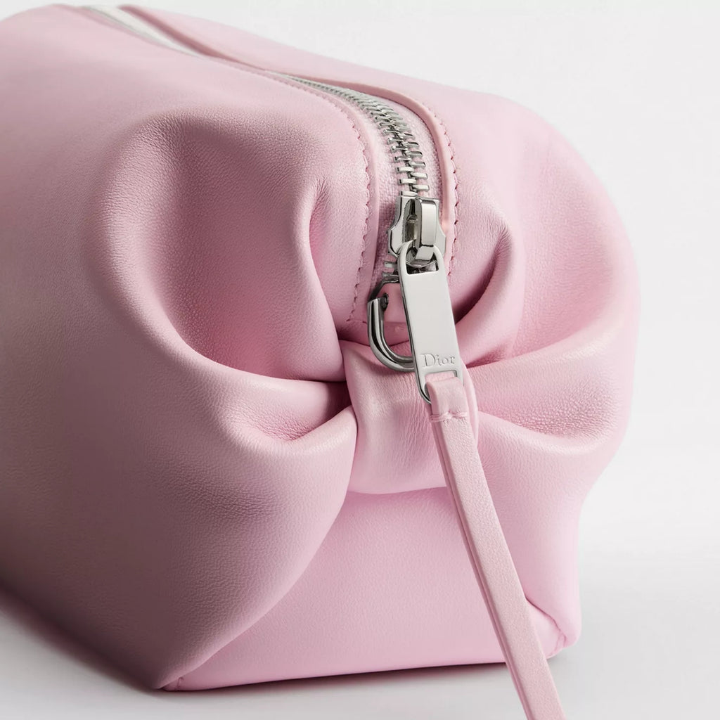 Dior Bow Pouch Rose Songe Supple Lambskin