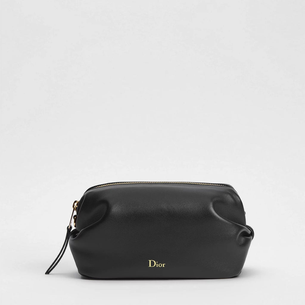 Dior Bow Pouch Black Supple Lambskin