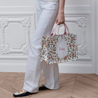 Medium White Multicolor Daisy Garden Embroidery with Dior Médaillon