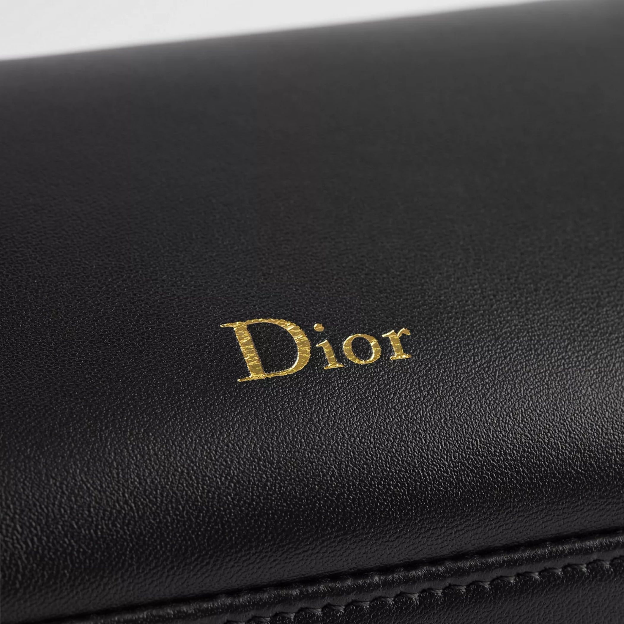 Dior Bow Pouch Black Supple Lambskin