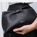 Small Dior Bow Bag Black Lambskin