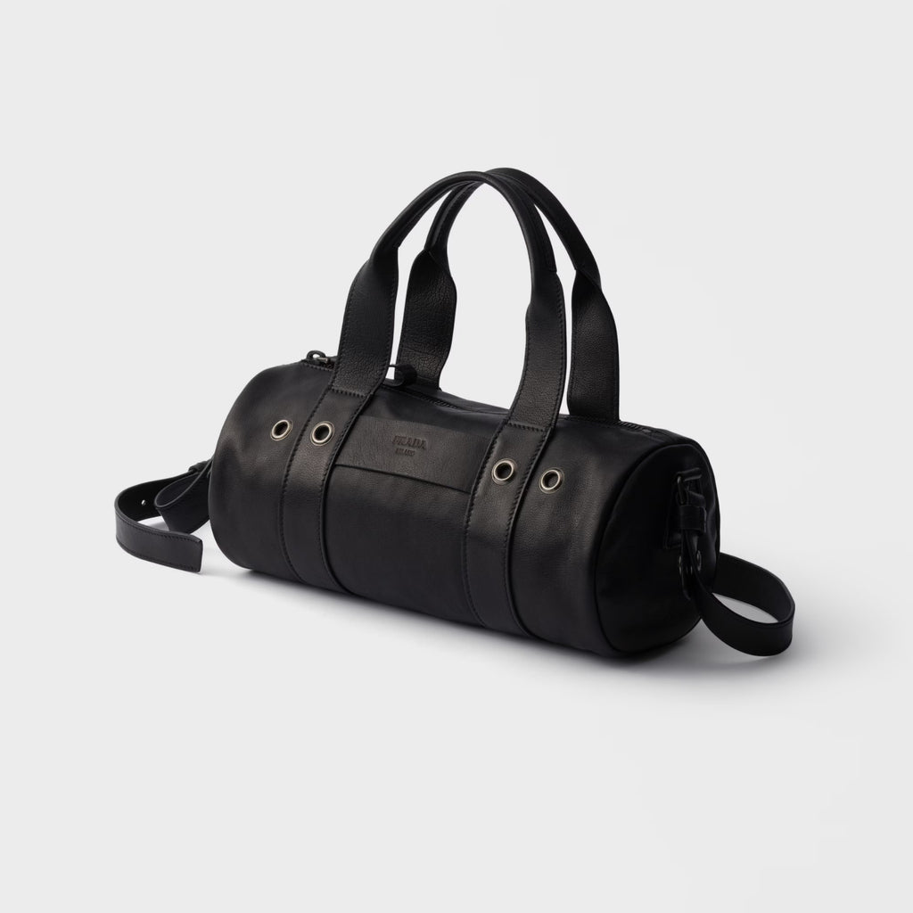 Prada Route large leather top-handle bag