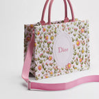 Medium White Multicolor Daisy Garden Embroidery with Dior Médaillon