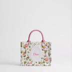 Mini White Multicolor Daisy Garden Embroidery with Dior Médaillon
