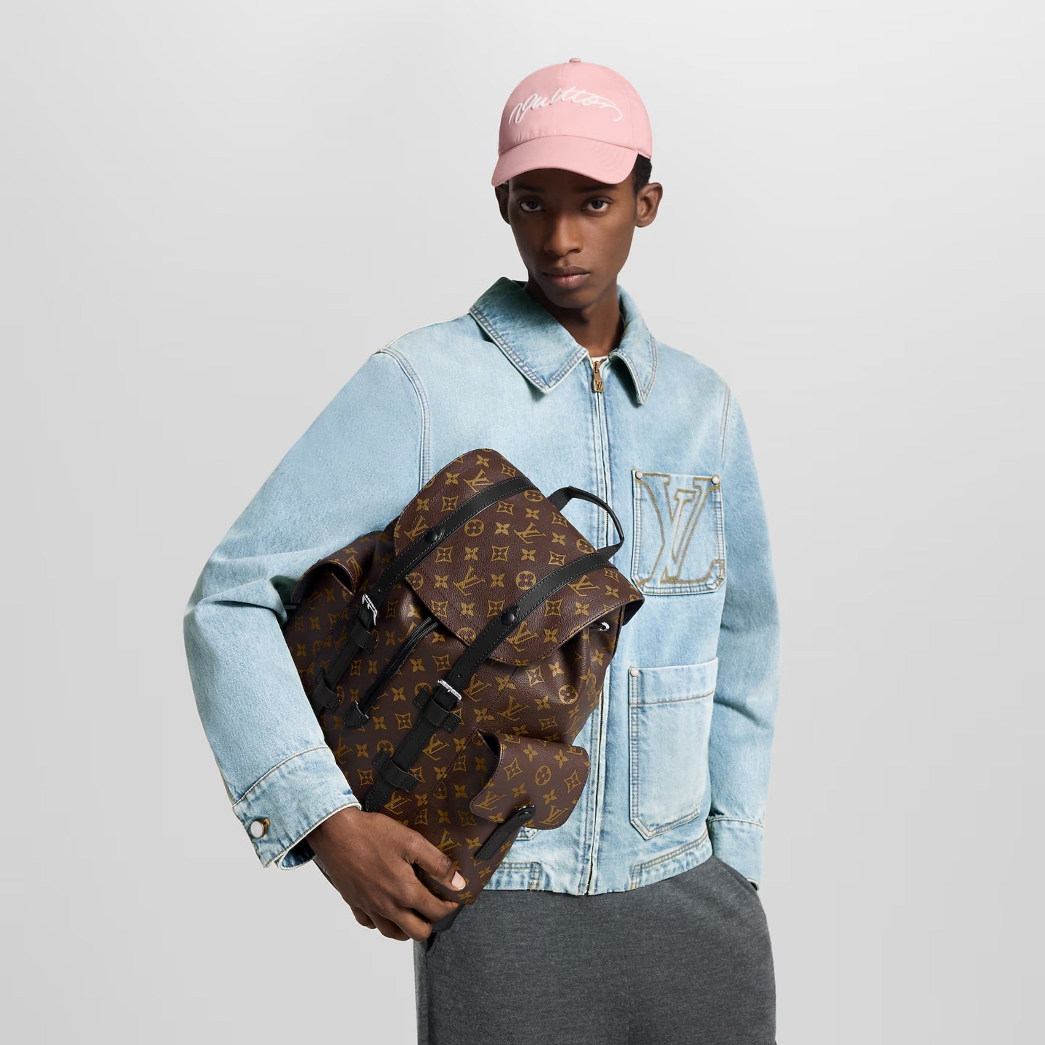 Christopher MM Backpack Monogram Macassar Canvas