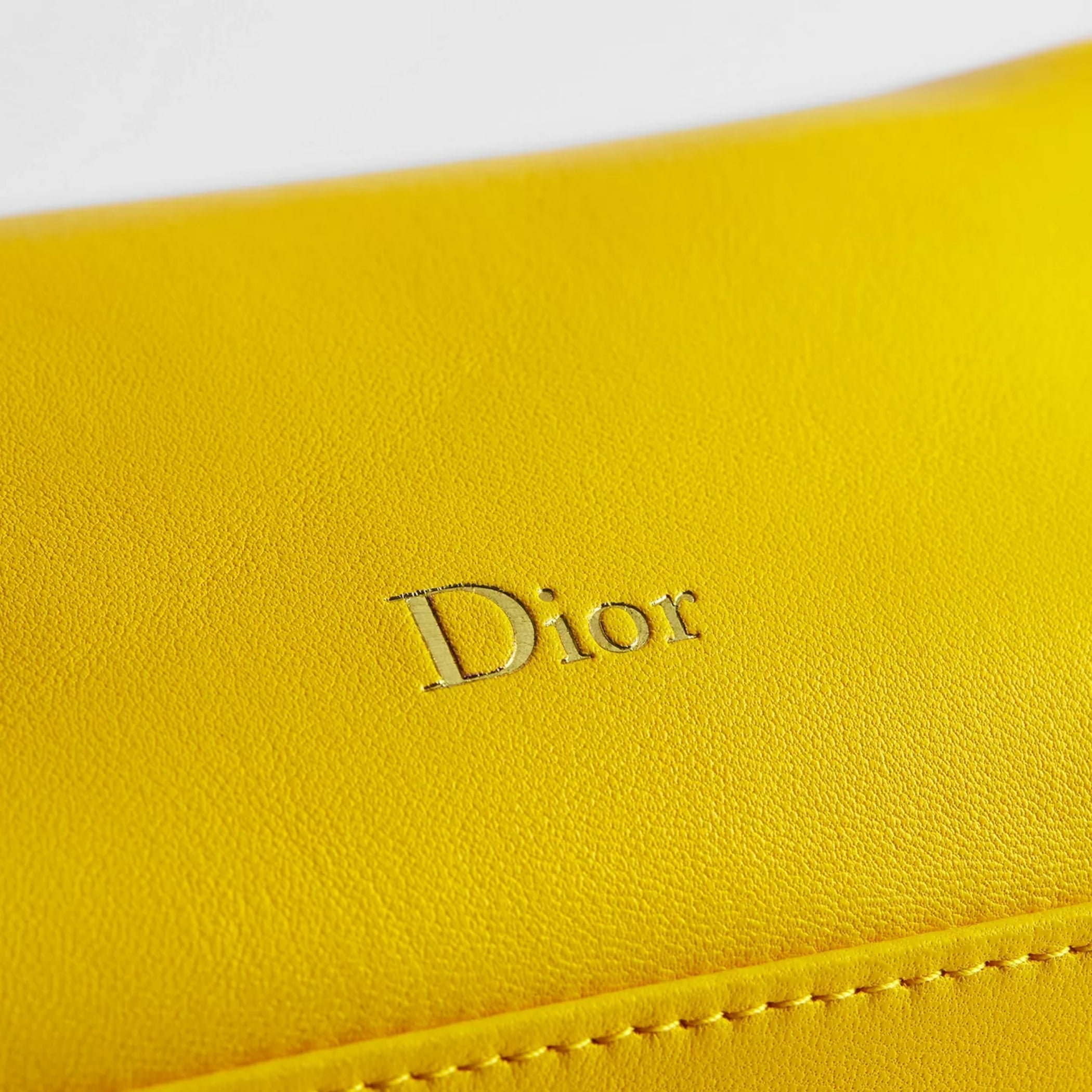 Dior Bow Pouch Buttercup Supple Lambskin