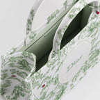Medium Green Multicolor Toile de Jouy Clover Embroidery and White Dior Médaillon