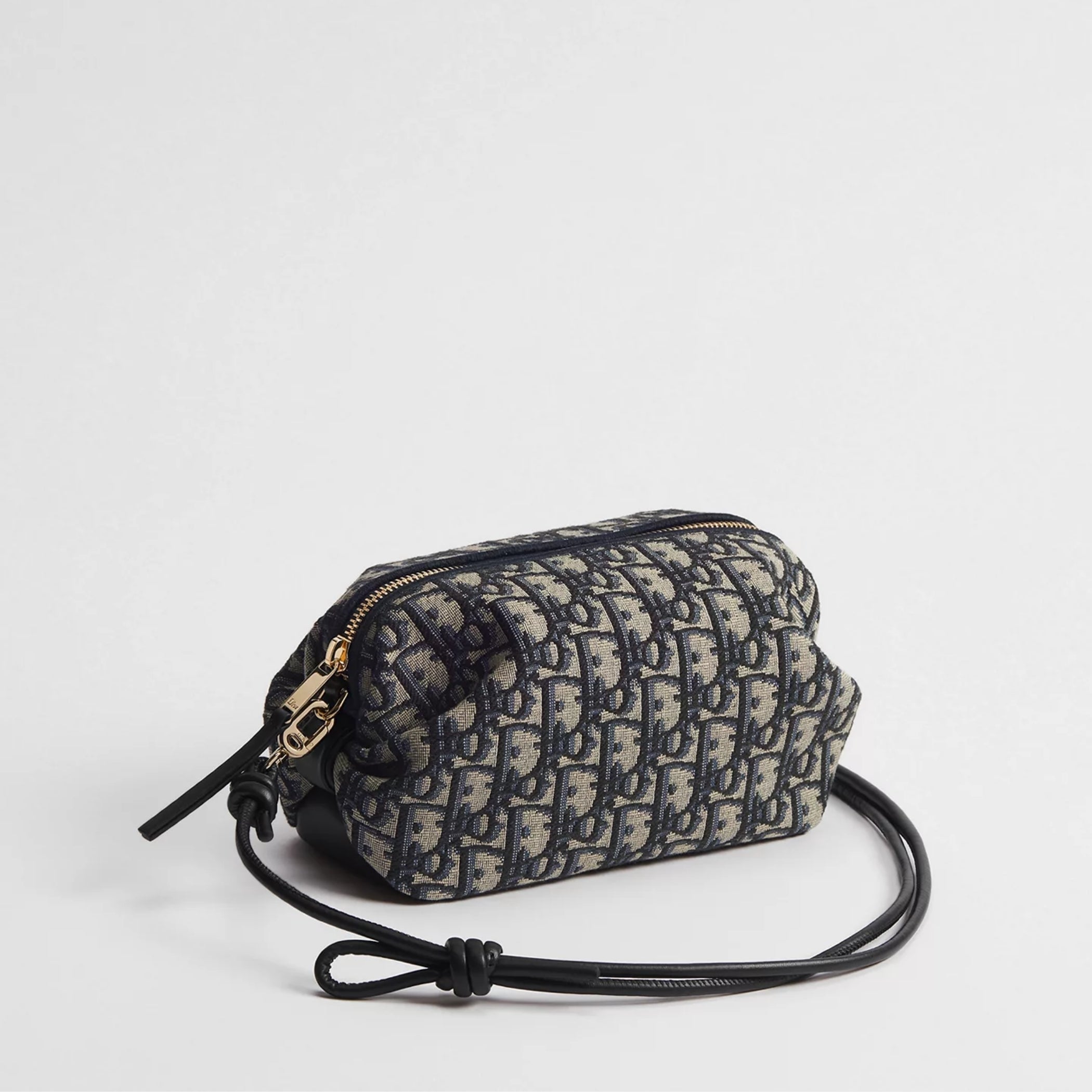 Dior Bow Pouch Blue Dior Oblique Jacquard