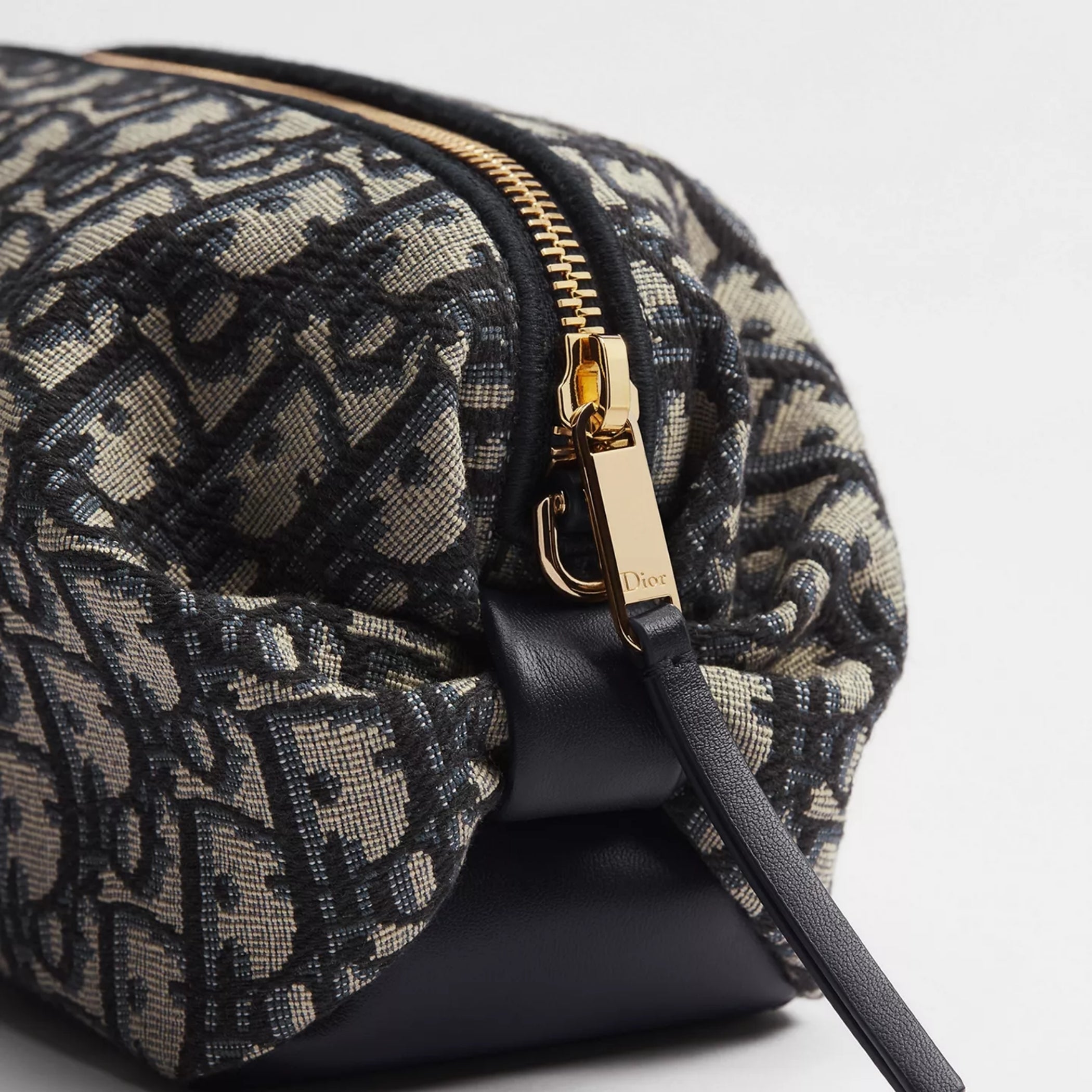 Dior Bow Pouch Blue Dior Oblique Jacquard