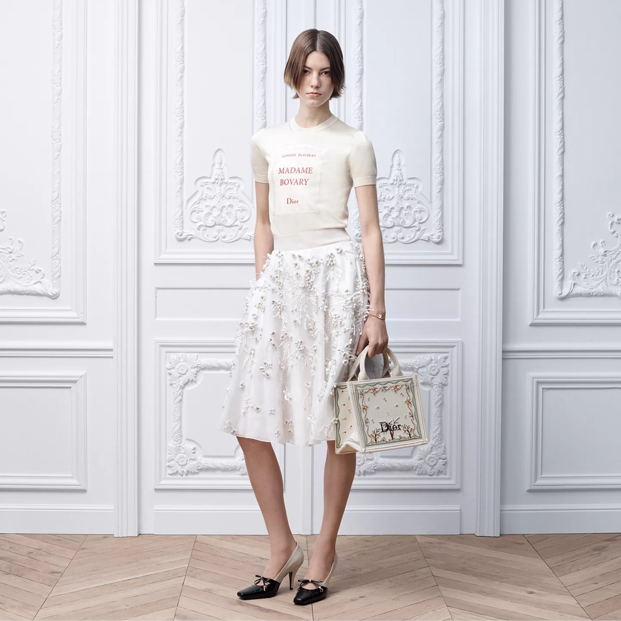 Dioramour Small Dior Book Tote with Strap