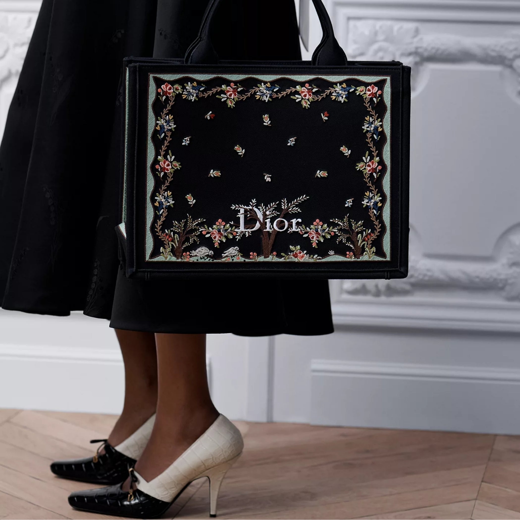 Dioramour Medium Dior Book Tote with Strap