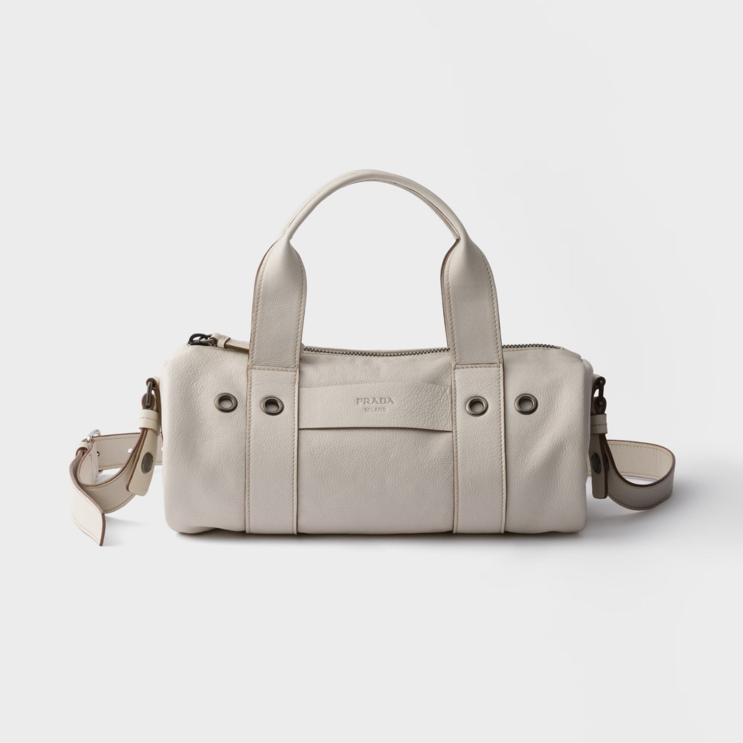 Prada Route large leather top-handle bag