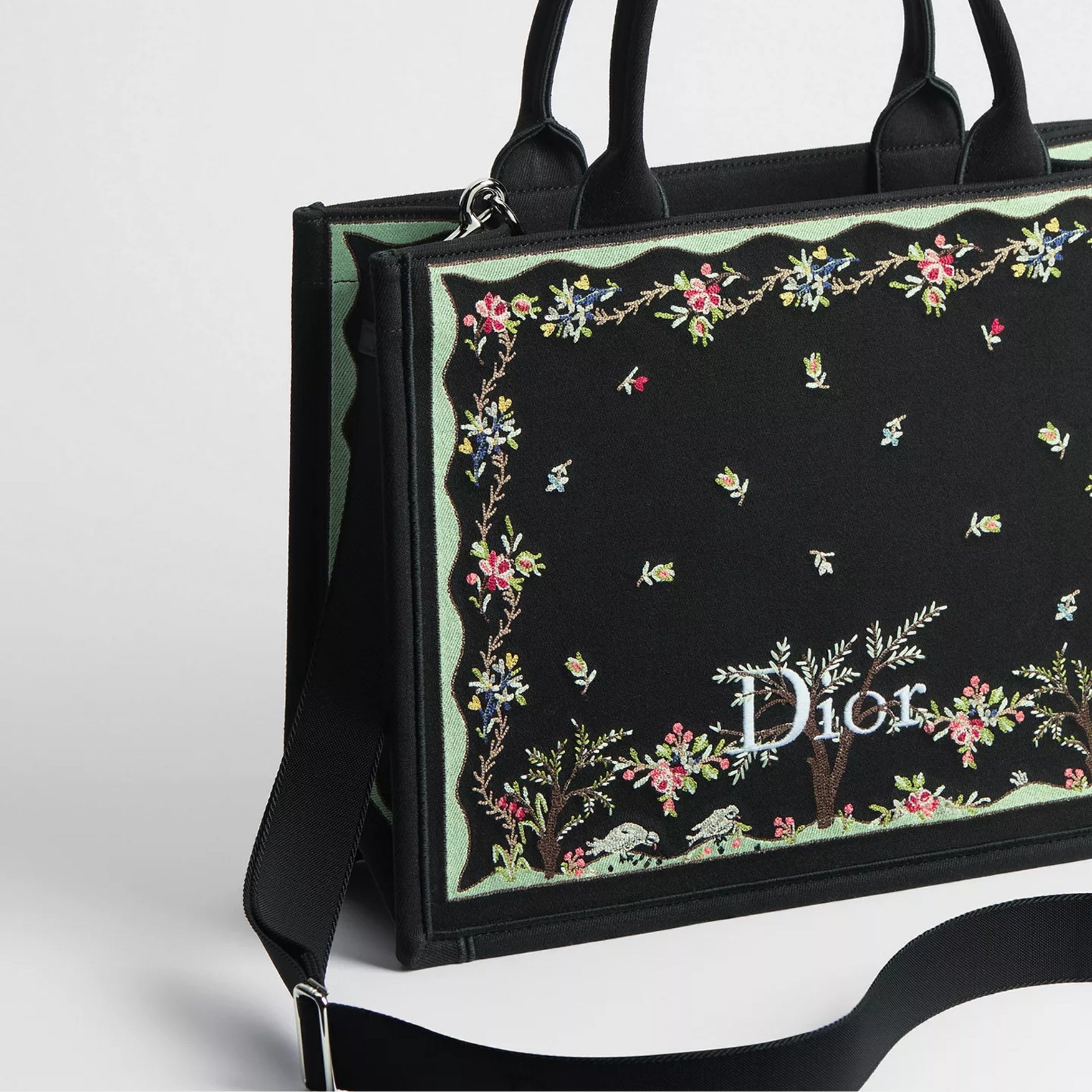 Dioramour Medium Dior Book Tote with Strap