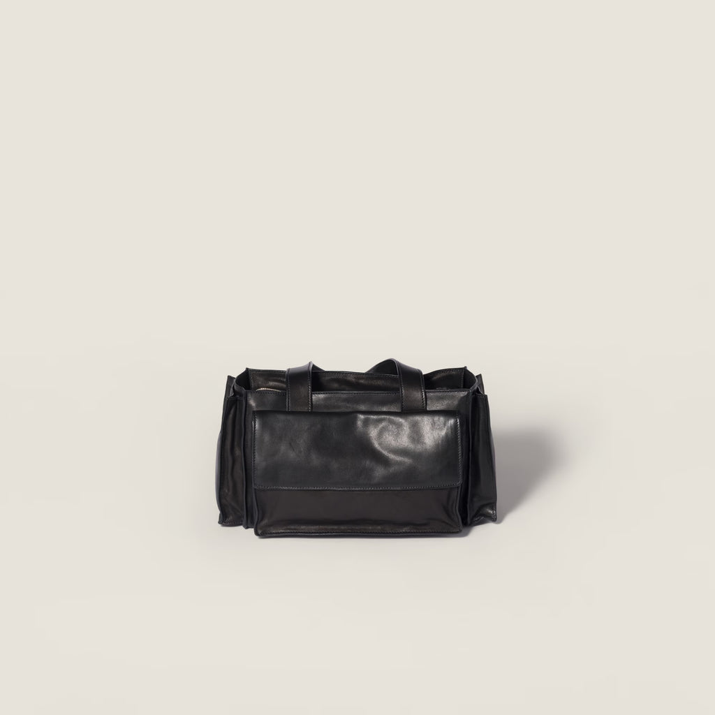 Utilitaire nappa leather shopping bag