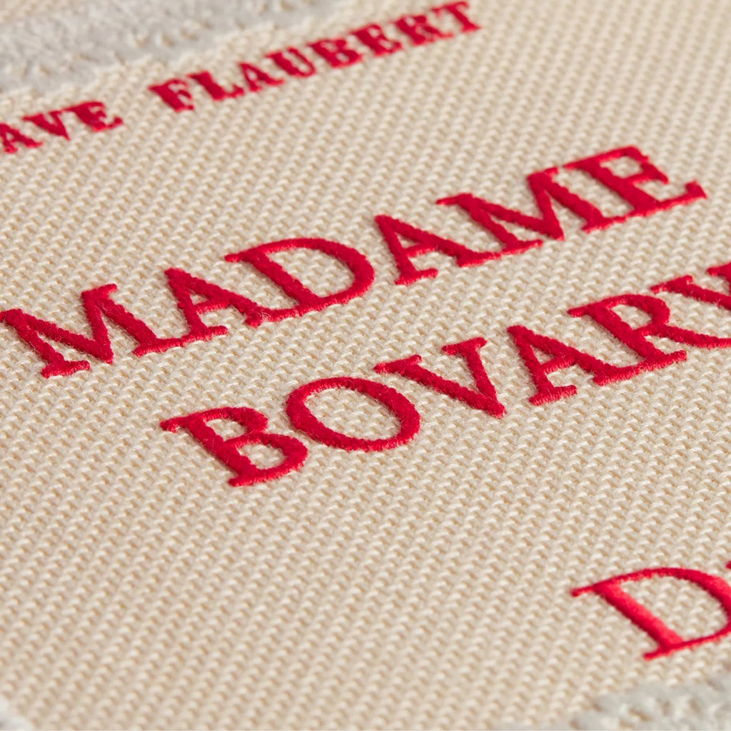 Small Beige and Red Book Cover Embroidery