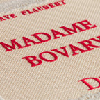 Small Beige and Red Book Cover Embroidery