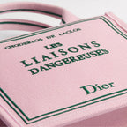 Small Pink and Green Book Cover Embroidery
