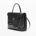 Maxi Flap Bag With Top Handle