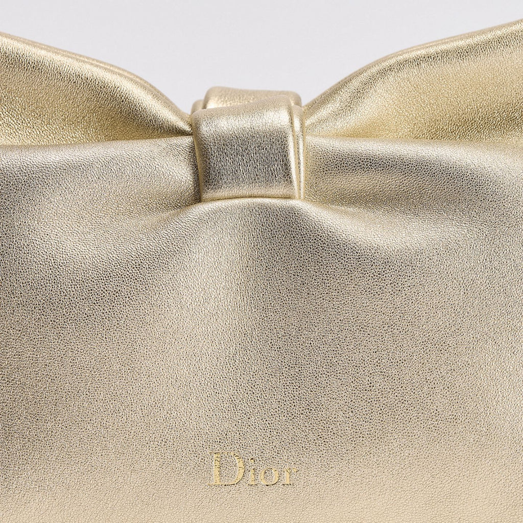 Dior Or Small Dior Bow Bag Mekong Laminated Lambskin