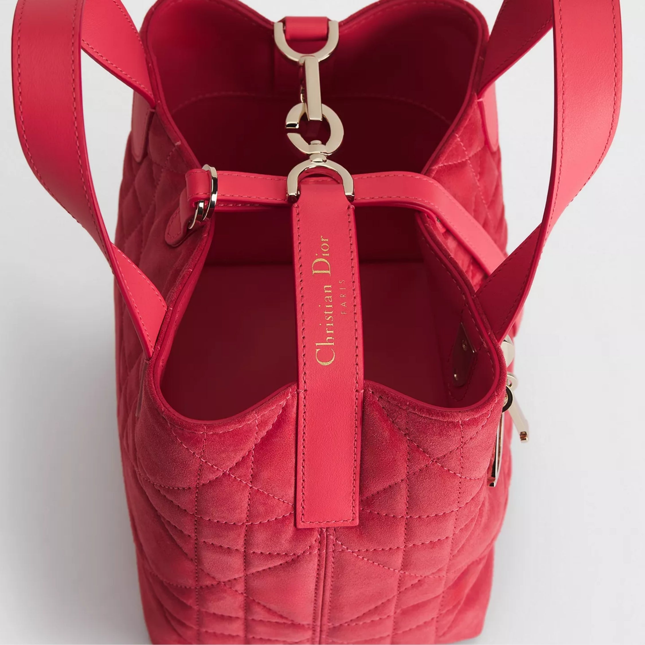 Rose Peony Macrocannage Suede Calfskin