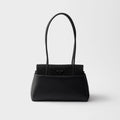 Prada Passage medium leather bag with Re-Nylon flap