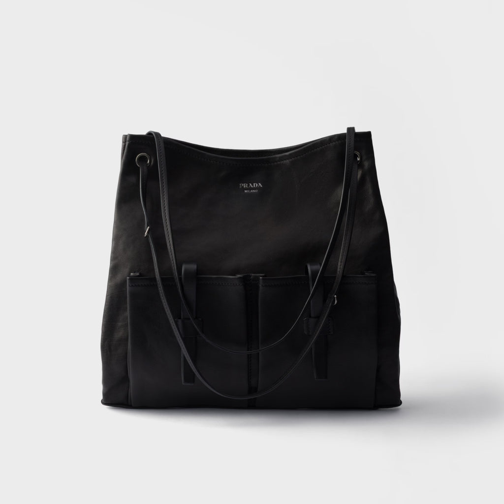 Prada Route large leather bag