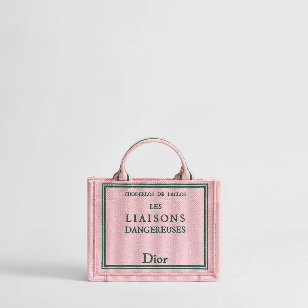 Mini Pink and Green Book Cover Embroidery