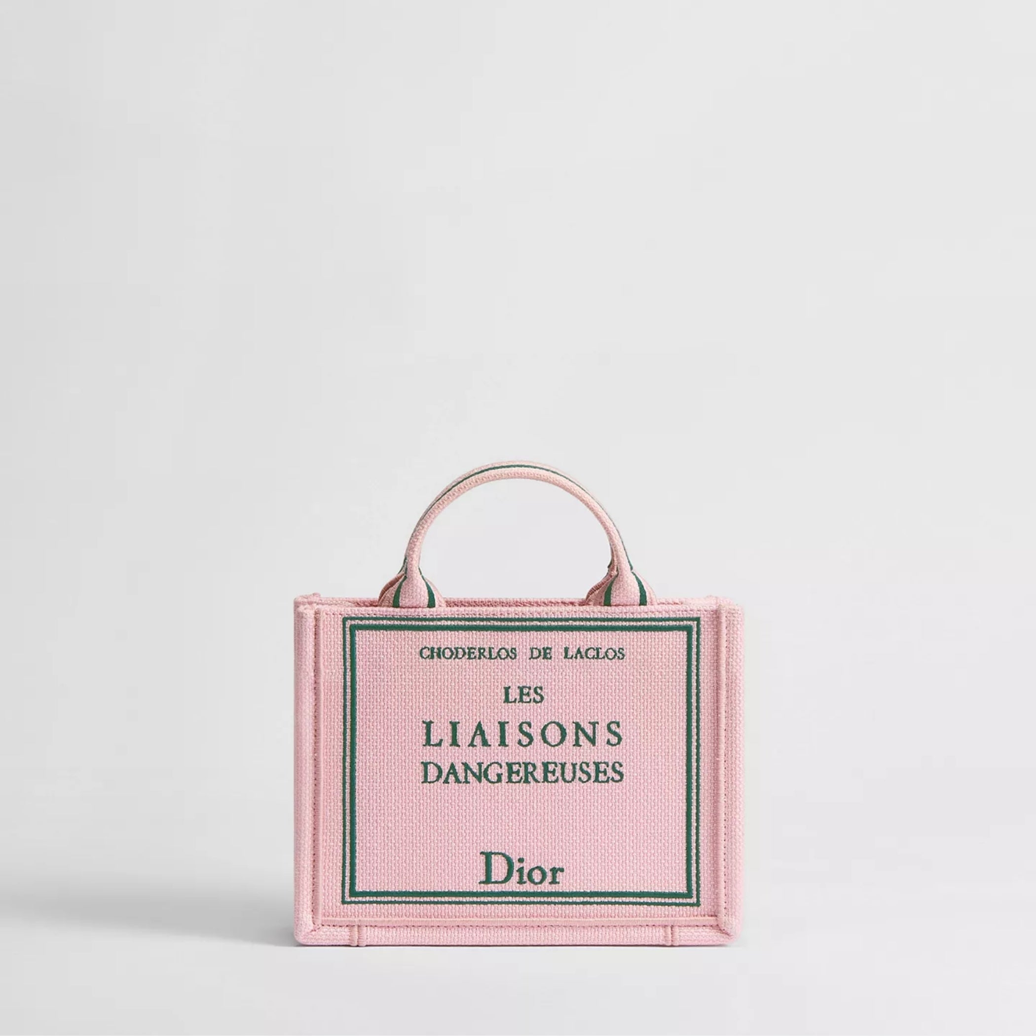 Mini Pink and Green Book Cover Embroidery