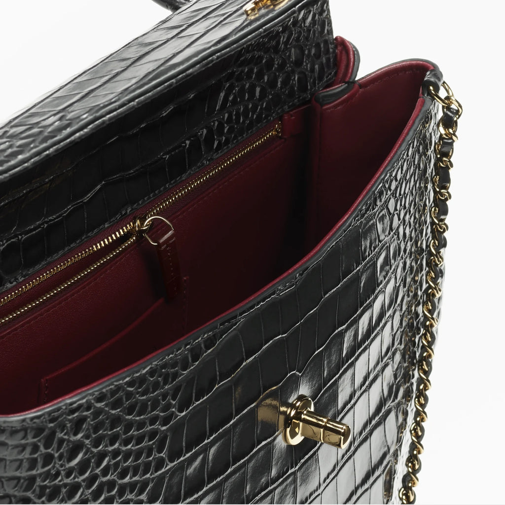 Maxi Flap Bag With Top Handle