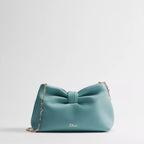 Small Dior Bow Bag Bleu Tourmaline Lambskin