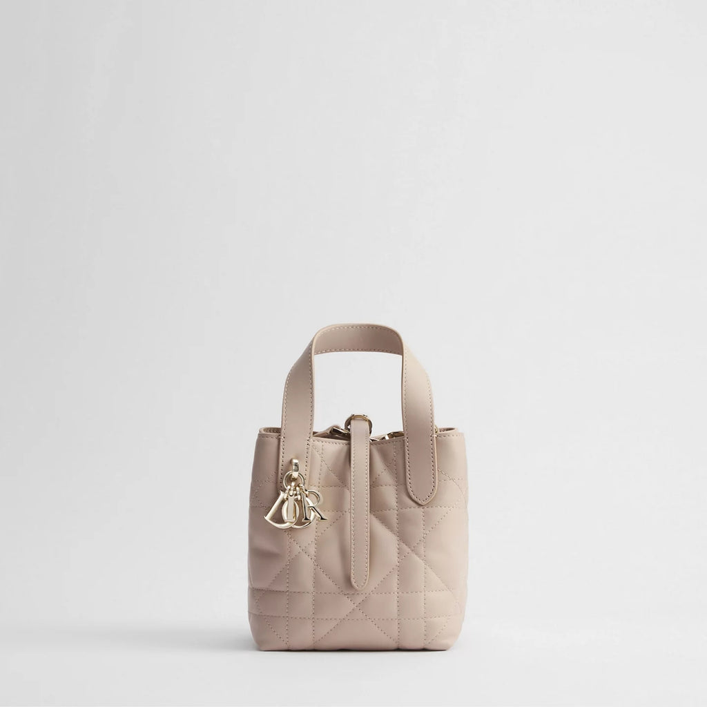 Powder Beige Macrocannage Calfskin