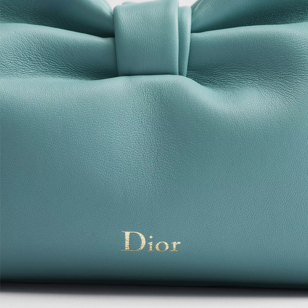Small Dior Bow Bag Bleu Tourmaline Lambskin