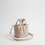 Powder Beige Macrocannage Calfskin