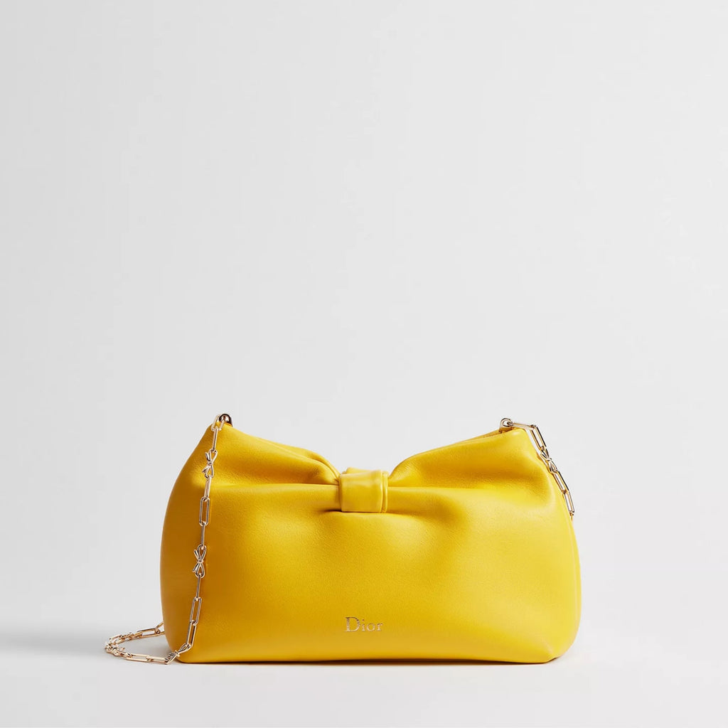 Small Dior Bow Bag Buttercup Lambskin