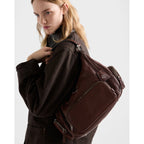 Medium washed leather bag