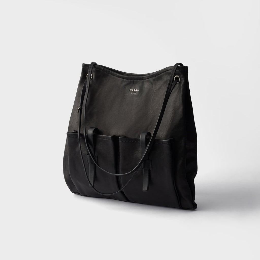 Prada Route large leather bag