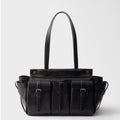 Prada Route large leather tote bag