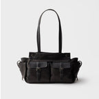 Prada Route medium leather tote bag