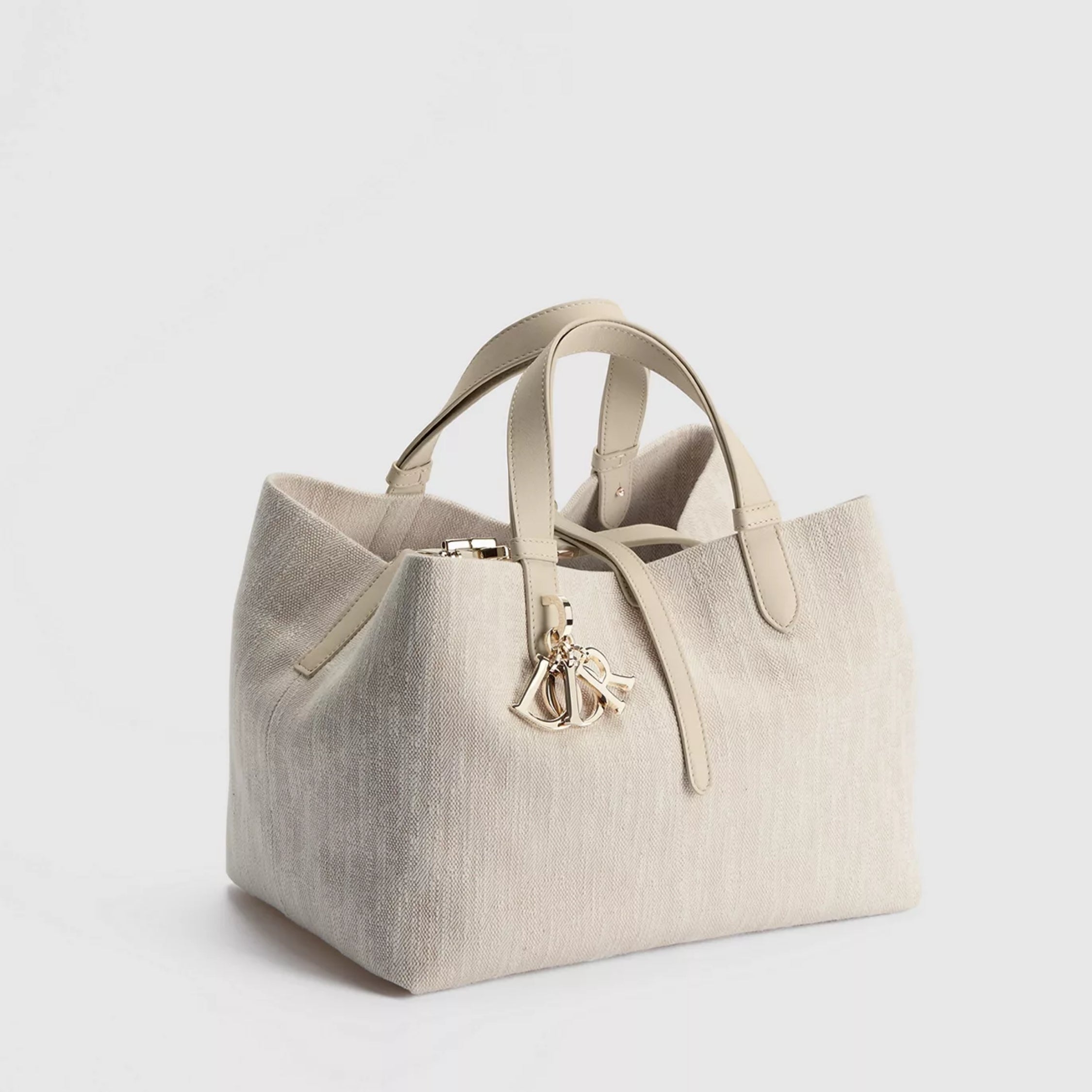 Medium Dior Toujours Bag Beige Dior Oblique Washed Jacquard