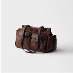 Prada Route medium leather tote bag